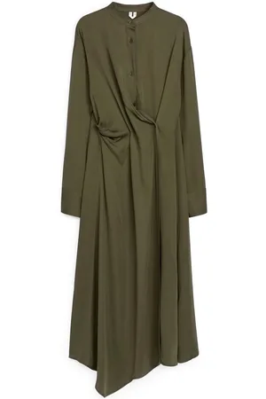 ARKET Midi-Wickelkleid - Grün