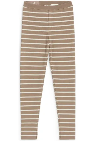 ARKET Gerippte Leggings Aus Wollmischung - Beige|Mehrfarbig|Weiß