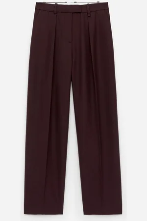 ARKET Hose Mit Hohem Bund Und Falten - Rot