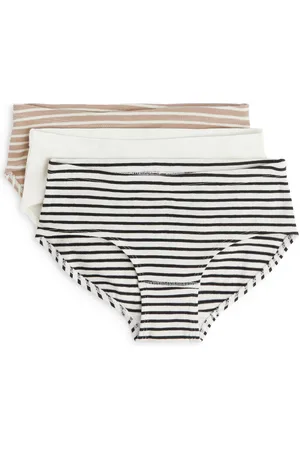 ARKET Slips Aus Baumwoll-Jersey - Beige|Schwarz|Mehrfarbig|Weiß
