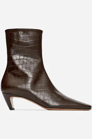 ARKET Stiefeletten Mit Eckiger Zehenpartie - Braun