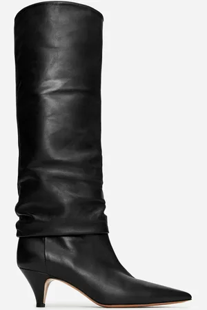 ARKET Geraffte Lederstiefel