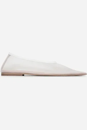 ARKET Mesh-Ballerinas - Weiß
