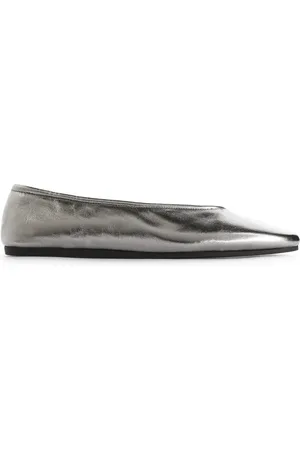 ARKET Ballerina Aus Leder - Silberfarben