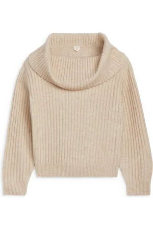 ARKET Gerippter Off-Shoulder-Pullover