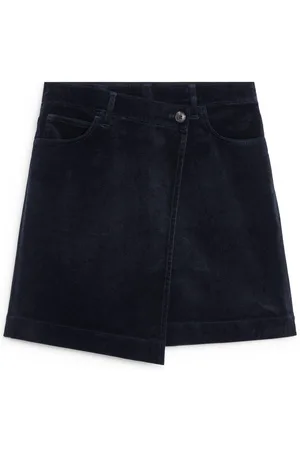 ARKET Wickelrock Aus Cord - Blau