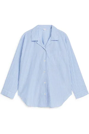 ARKET Pyjamahemd Aus Baumwolle - Blau