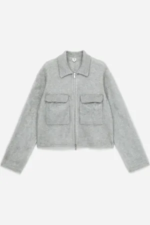 ARKET Jacke Aus Mohair Und Wolle