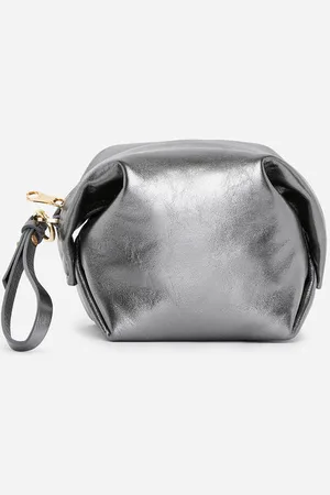 ARKET Kleine Ledertasche - Silberfarben
