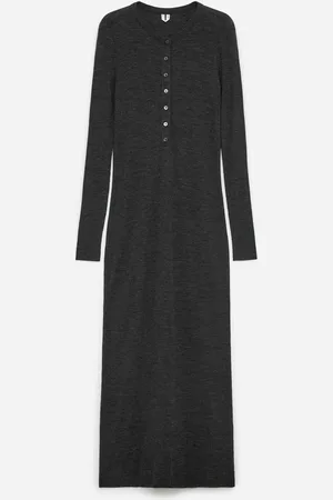 ARKET Kleid Aus Schwerem Wollstrick - Grau