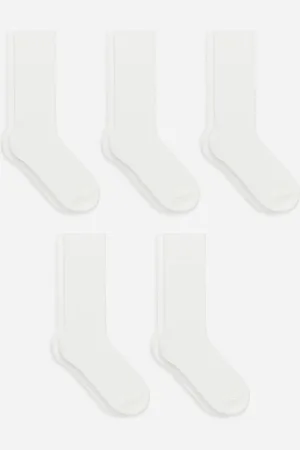 ARKET Gerippte Socken Aus Supima-Baumwolle, 5Er-Pack