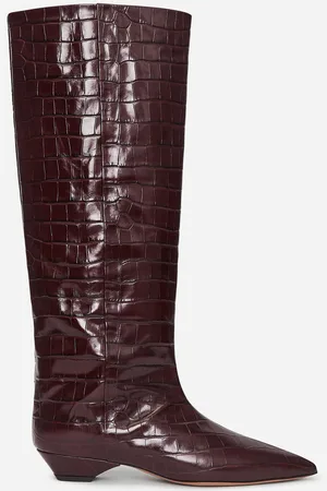 ARKET Kniehoher Lederstiefel - Rot