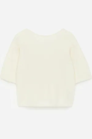 ARKET Pullover Aus Alpakawolle Und Wolle - Weiß