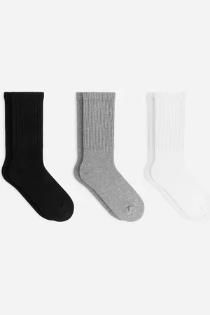 ARKET Sportliche Baumwollsocken Im 3Er-Pack - Grau|Weiß|Schwarz