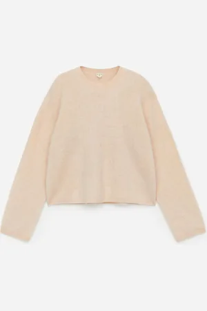 ARKET Gebürsteter Wollpullover - Beige