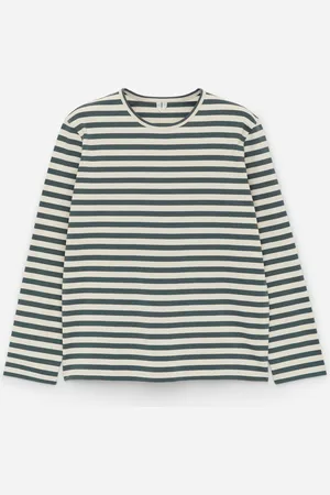 ARKET Langarmshirt - Grün|Mehrfarbig|Weiß