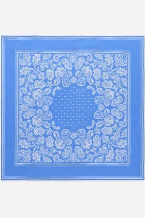 ARKET Bedrucktes Seidentuch - Blau|Mehrfarbig|Weiß