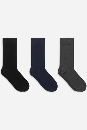 ARKET Unifarbene Socken Im 3Er-Pack - Grau