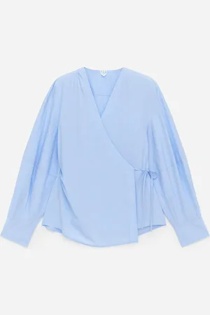 ARKET Wickeloberteil Aus Baumwolle - Blau