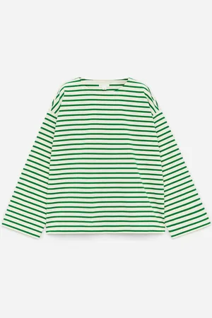 ARKET Langarmshirt - Grün|Mehrfarbig|Weiß