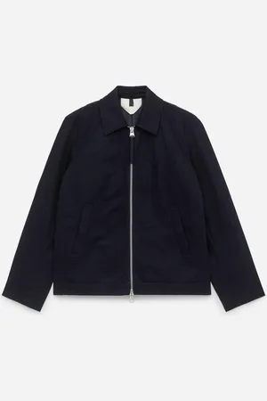 ARKET Harrington-Jacke Aus Baumwolle - Blau