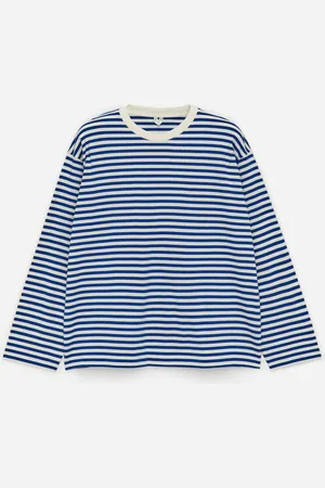 ARKET Langarmshirt - Weiß|Blau|Mehrfarbig