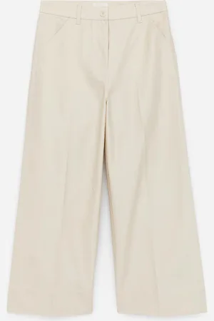 ARKET Cropped-Baumwollhose - Beige