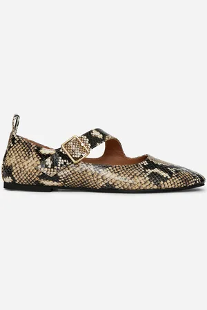 ARKET Mary Janes Aus Leder - Beige