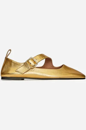 ARKET Mary Jane In Metallic-Optik - Bronze