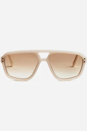 ARKET Sonnenbrille Jet Von Monokel - Weiß