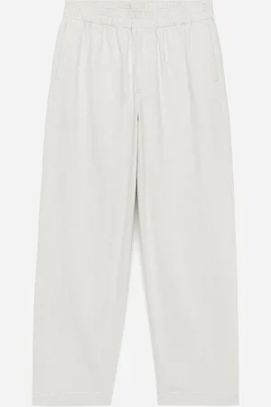 ARKET Legere Baumwoll-Leinen-Hose - Weiß