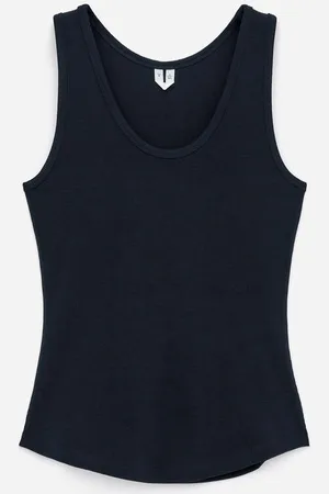 ARKET Geripptes Tanktop - Blau