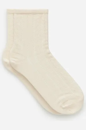 ARKET Pointelle-Socken - Weiß