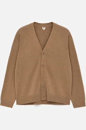 ARKET Strickjacke Aus Wolle Und Baumwolle - Beige
