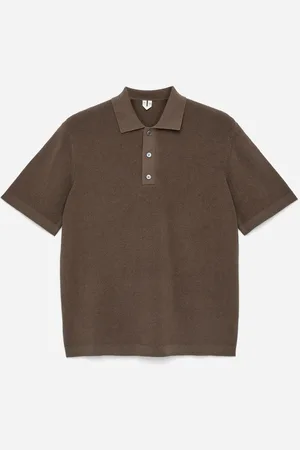 ARKET Feinstrick-Poloshirt - Beige