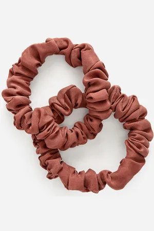 ARKET Scrunchie Aus Seide, 2Er-Pack - Orange
