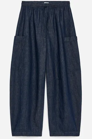 ARKET Denimhose Mit Kordelzug - Blau