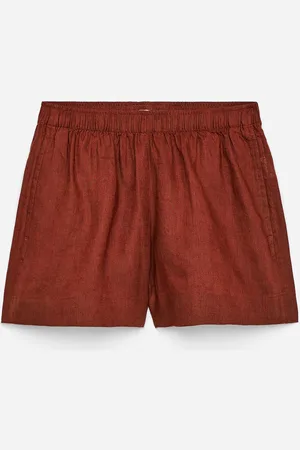 ARKET Leinen-Shorts - Orange