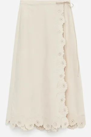 ARKET Bestickter Rock - Beige