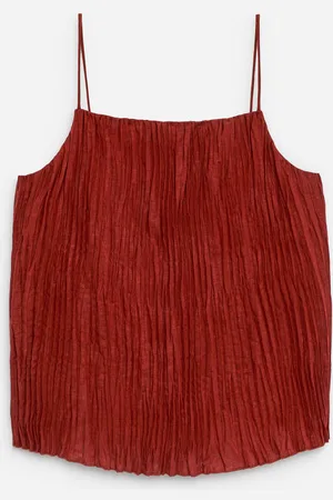 ARKET Crinkle-Trägertop - Orange