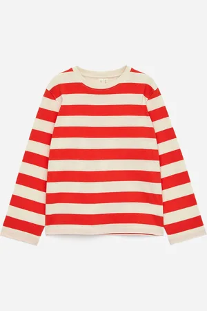 ARKET Langarmshirt - Beige|Rot|Mehrfarbig