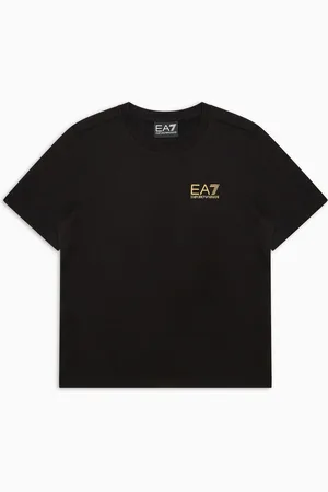 EA7 Core Identity Boy T-Shirt mit Rundhalsausschnitt aus Baumwolle