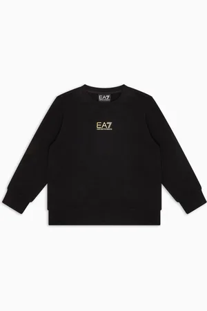 EA7 Core Identity Boy Sweatshirt mit Rundhalsausschnitt aus Baumwolle