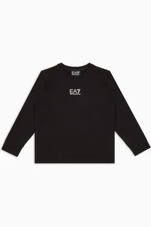 EA7 Core Identity Boy Sweatshirt mit Rundhalsausschnitt aus Baumwolle