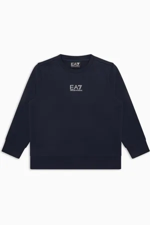 EA7 Core Identity Boy Sweatshirt mit Rundhalsausschnitt aus Baumwolle