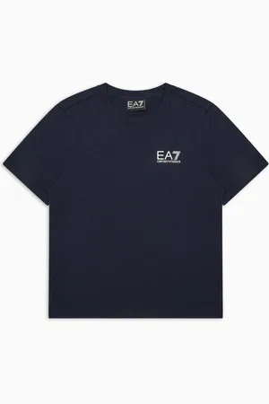 EA7 Core Identity Boy T-Shirt mit Rundhalsausschnitt aus Baumwolle