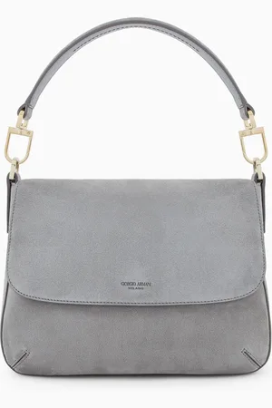 Giorgio Armani ASV Handtasche la Prima Soft in mittlerer Größe aus genarbtem Leder