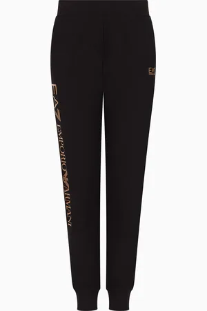 EA7 Shiny Jogginghose aus Baumwollstretch