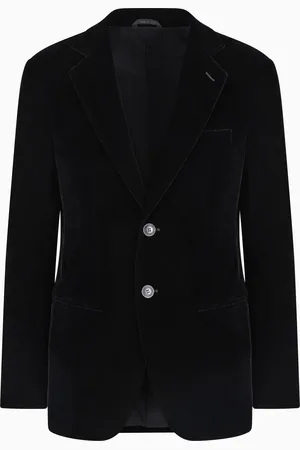 Giorgio Armani Einreihiges Sakko Icon aus der George-Reihe aus Stretch-Samt