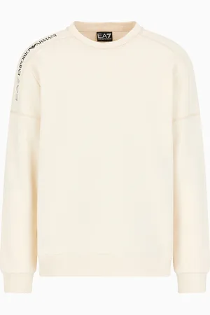 EA7 Logo Series Sweatshirt mit Rundhalsausschnitt aus einer Baumwollmischung